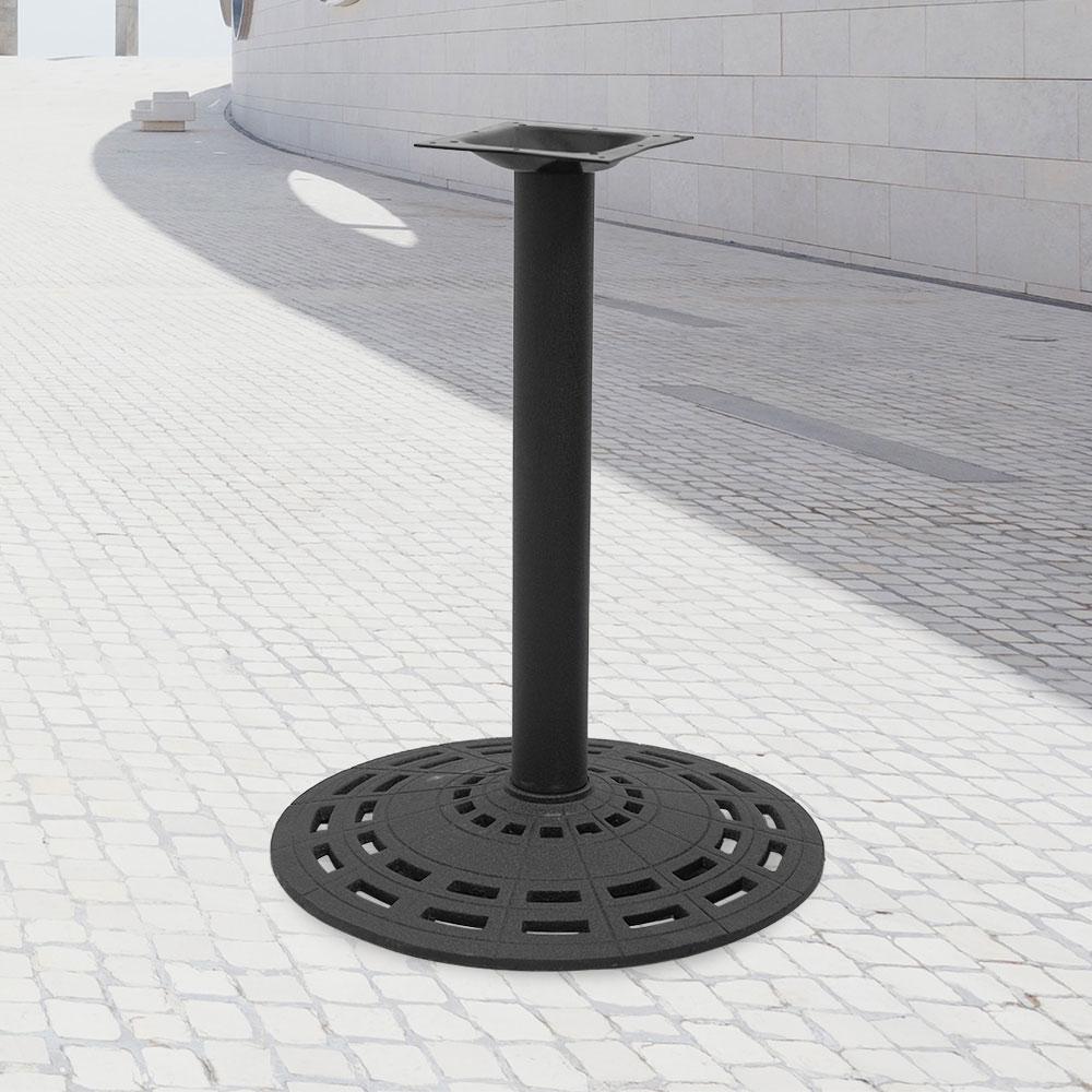 2903 Series Cast Iron Round Table Base #color_Black #base size_22''