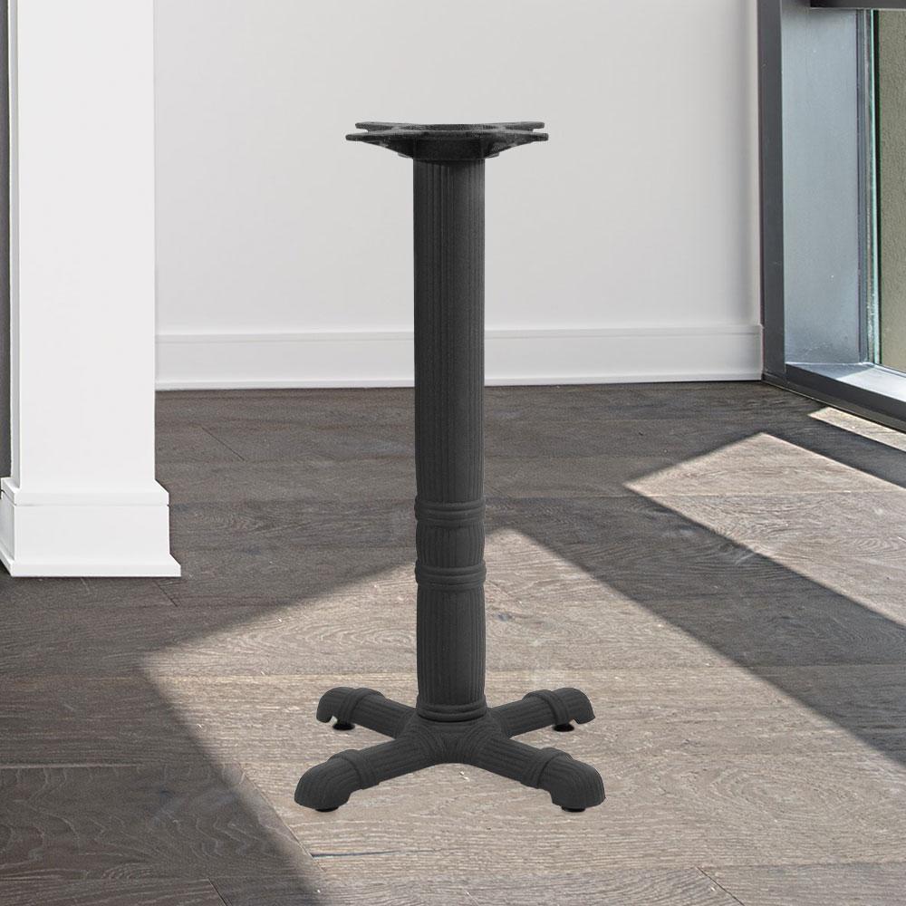 Bamboo Series Cast Iron Table Base #color_Black