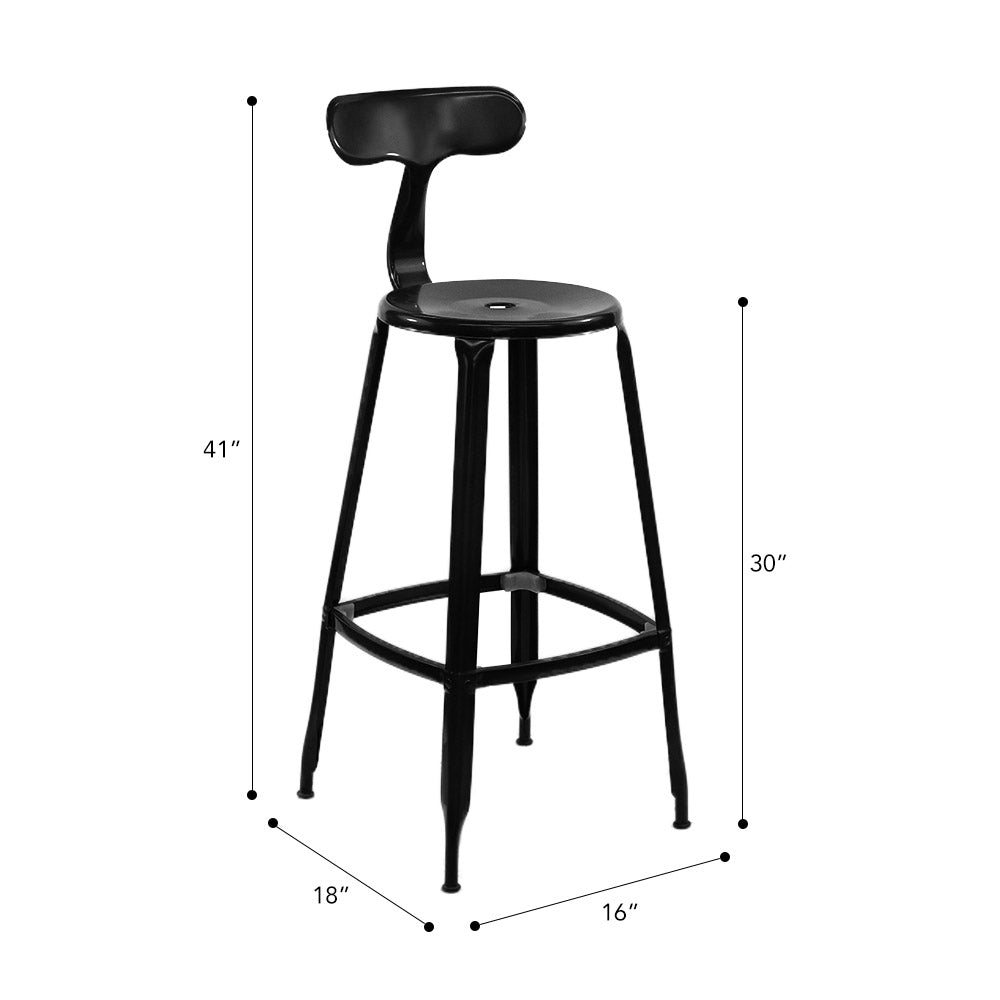Whale Tail Stool #color_Black