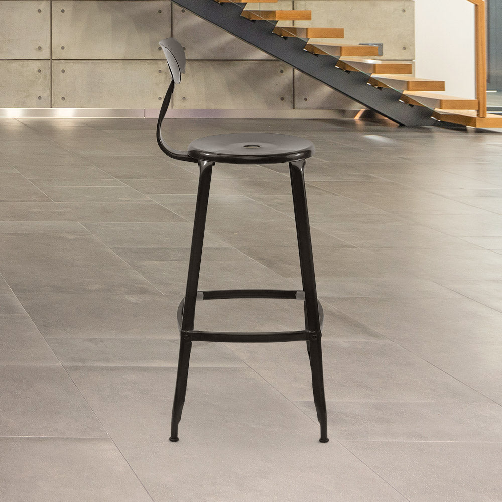 Whale Tail Stool #color_Gunmetal