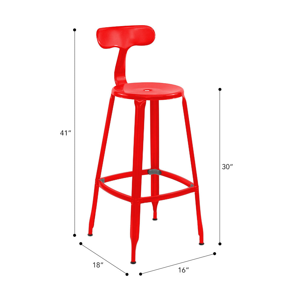 Whale Tail Stool #color_Red