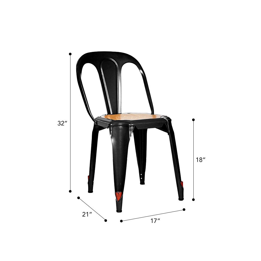Marais Dining Chair #color_Black/Ash Brown