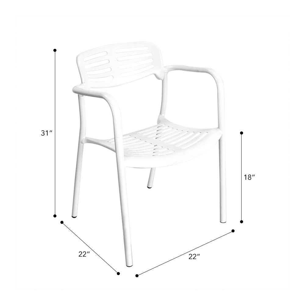 Roset Cafe Chair #color_White