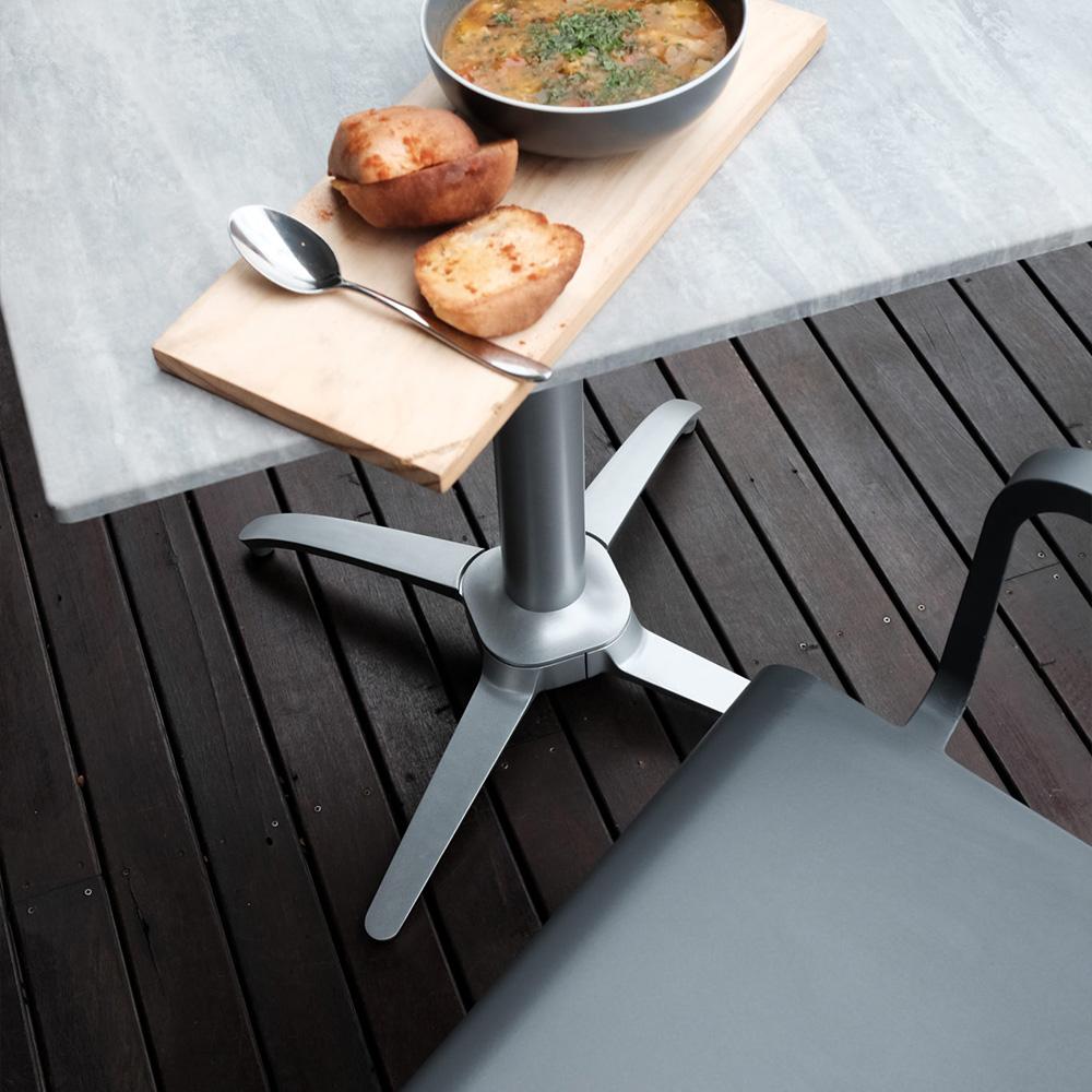 NOROCK Terrace Table Base #Color_Silver
