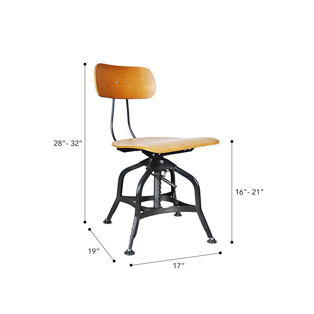 Toledo Dining Chair #color_Black/Brown