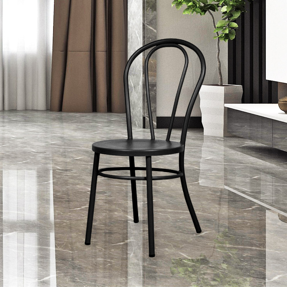 Fan Back Chair #color_Black