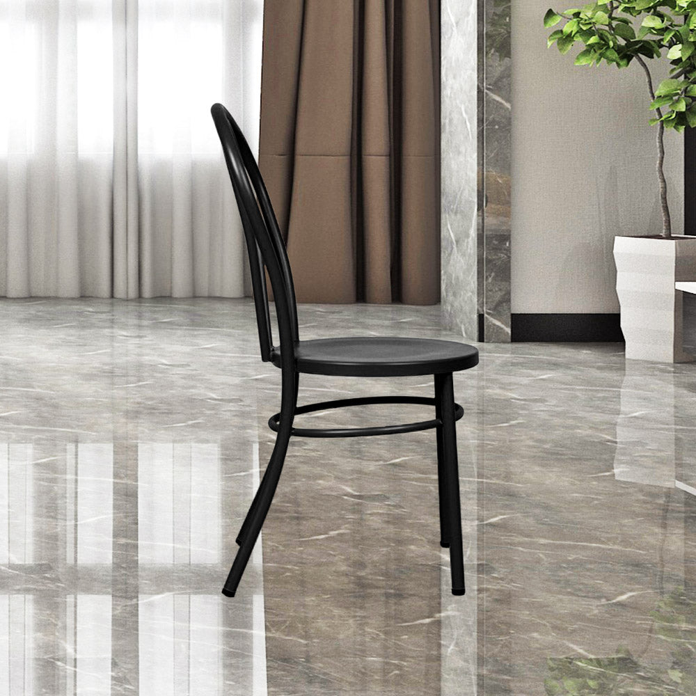 Fan Back Chair #color_Black