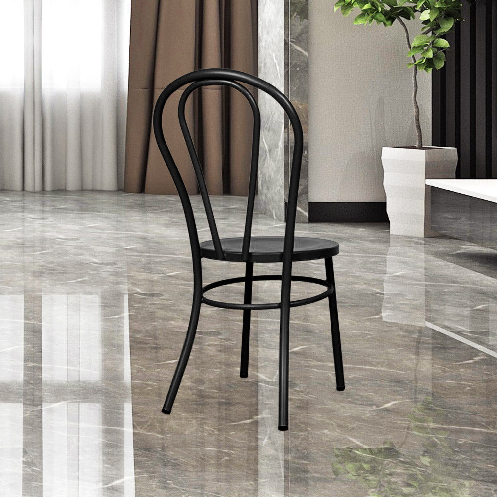 Fan Back Chair #color_Black