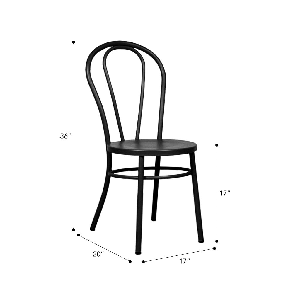 Fan Back Chair #color_Black