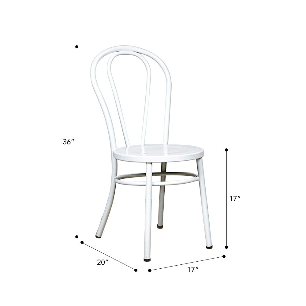 Fan Back Chair #color_White